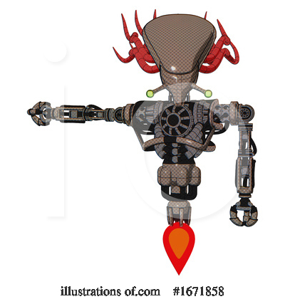 Royalty-Free (RF) Robot Clipart Illustration by Leo Blanchette - Stock Sample #1671858