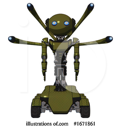 Royalty-Free (RF) Robot Clipart Illustration by Leo Blanchette - Stock Sample #1671861