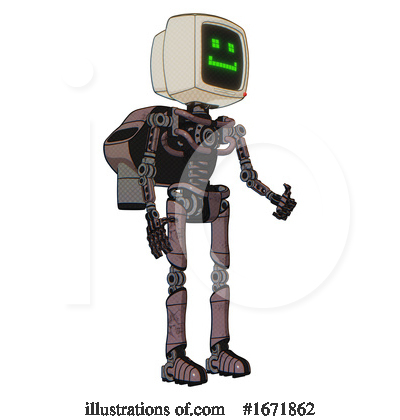 Royalty-Free (RF) Robot Clipart Illustration by Leo Blanchette - Stock Sample #1671862