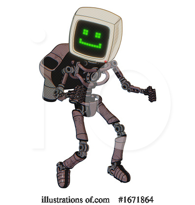 Royalty-Free (RF) Robot Clipart Illustration by Leo Blanchette - Stock Sample #1671864