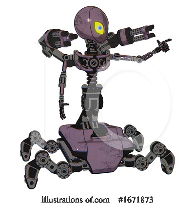 Royalty-Free (RF) Robot Clipart Illustration by Leo Blanchette - Stock Sample #1671873