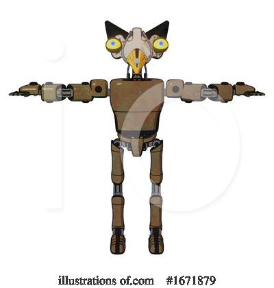 Royalty-Free (RF) Robot Clipart Illustration by Leo Blanchette - Stock Sample #1671879