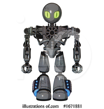Royalty-Free (RF) Robot Clipart Illustration by Leo Blanchette - Stock Sample #1671881