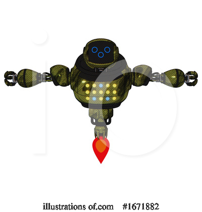 Royalty-Free (RF) Robot Clipart Illustration by Leo Blanchette - Stock Sample #1671882