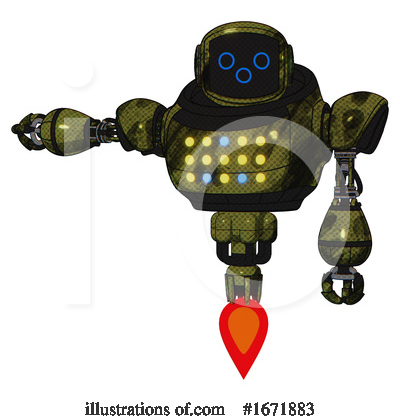 Royalty-Free (RF) Robot Clipart Illustration by Leo Blanchette - Stock Sample #1671883