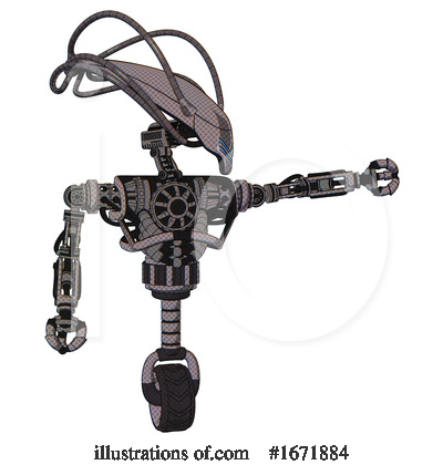 Royalty-Free (RF) Robot Clipart Illustration by Leo Blanchette - Stock Sample #1671884