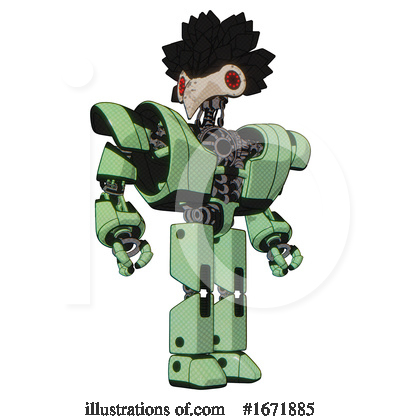 Royalty-Free (RF) Robot Clipart Illustration by Leo Blanchette - Stock Sample #1671885