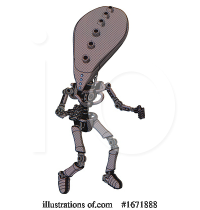 Royalty-Free (RF) Robot Clipart Illustration by Leo Blanchette - Stock Sample #1671888