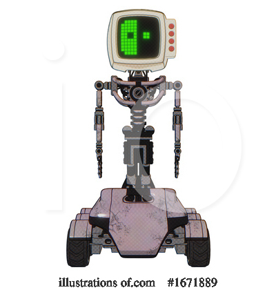 Royalty-Free (RF) Robot Clipart Illustration by Leo Blanchette - Stock Sample #1671889