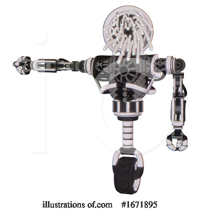 Royalty-Free (RF) Robot Clipart Illustration by Leo Blanchette - Stock Sample #1671895