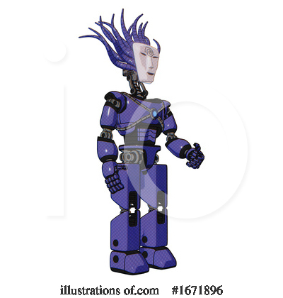 Royalty-Free (RF) Robot Clipart Illustration by Leo Blanchette - Stock Sample #1671896