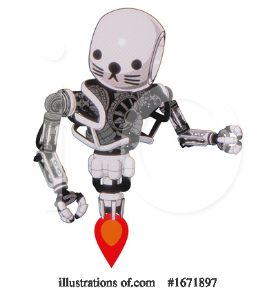 Royalty-Free (RF) Robot Clipart Illustration by Leo Blanchette - Stock Sample #1671897