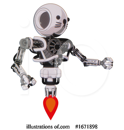 Royalty-Free (RF) Robot Clipart Illustration by Leo Blanchette - Stock Sample #1671898