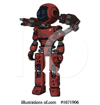 Royalty-Free (RF) Robot Clipart Illustration by Leo Blanchette - Stock Sample #1671906