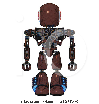 Royalty-Free (RF) Robot Clipart Illustration by Leo Blanchette - Stock Sample #1671908