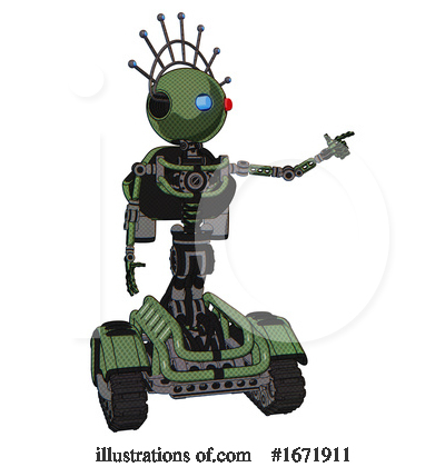 Royalty-Free (RF) Robot Clipart Illustration by Leo Blanchette - Stock Sample #1671911