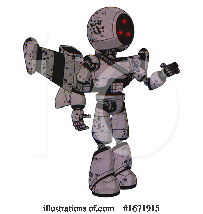 Royalty-Free (RF) Robot Clipart Illustration by Leo Blanchette - Stock Sample #1671915