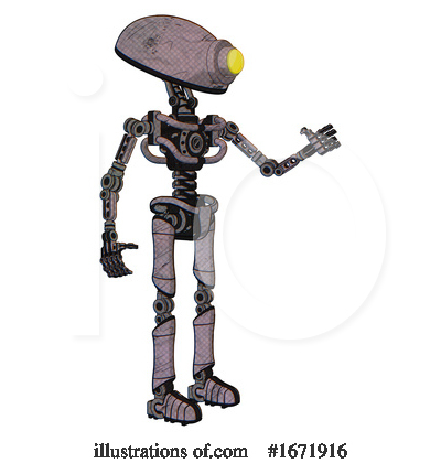 Royalty-Free (RF) Robot Clipart Illustration by Leo Blanchette - Stock Sample #1671916