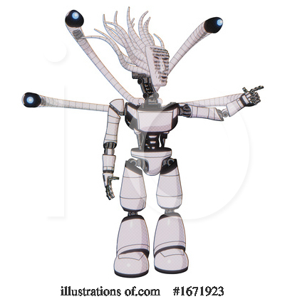 Royalty-Free (RF) Robot Clipart Illustration by Leo Blanchette - Stock Sample #1671923