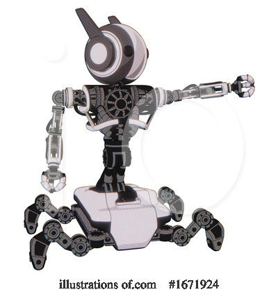 Royalty-Free (RF) Robot Clipart Illustration by Leo Blanchette - Stock Sample #1671924