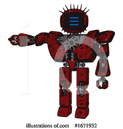 Royalty-Free (RF) Robot Clipart Illustration by Leo Blanchette - Stock Sample #1671932