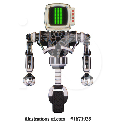 Royalty-Free (RF) Robot Clipart Illustration by Leo Blanchette - Stock Sample #1671939