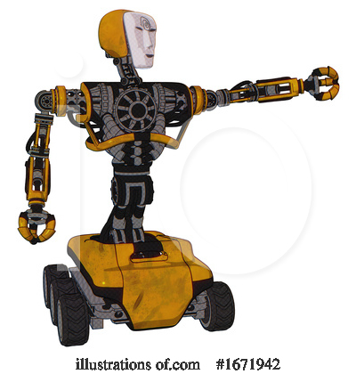 Royalty-Free (RF) Robot Clipart Illustration by Leo Blanchette - Stock Sample #1671942
