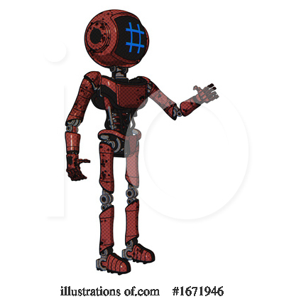Royalty-Free (RF) Robot Clipart Illustration by Leo Blanchette - Stock Sample #1671946