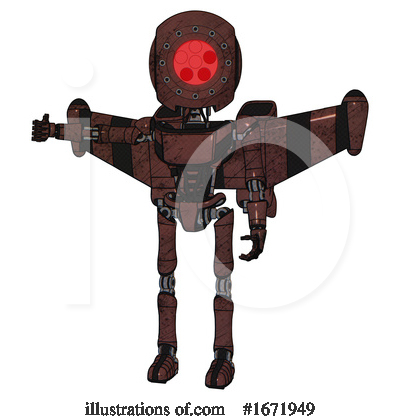Royalty-Free (RF) Robot Clipart Illustration by Leo Blanchette - Stock Sample #1671949