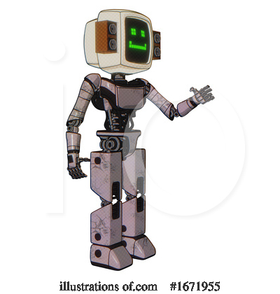 Royalty-Free (RF) Robot Clipart Illustration by Leo Blanchette - Stock Sample #1671955