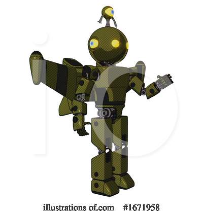 Royalty-Free (RF) Robot Clipart Illustration by Leo Blanchette - Stock Sample #1671958