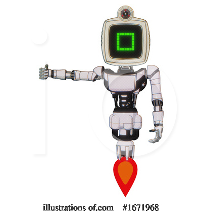 Royalty-Free (RF) Robot Clipart Illustration by Leo Blanchette - Stock Sample #1671968