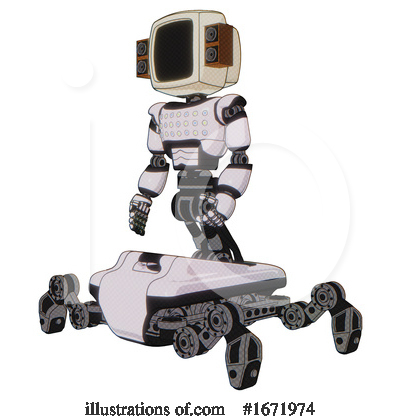 Royalty-Free (RF) Robot Clipart Illustration by Leo Blanchette - Stock Sample #1671974