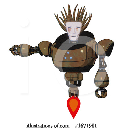 Royalty-Free (RF) Robot Clipart Illustration by Leo Blanchette - Stock Sample #1671981