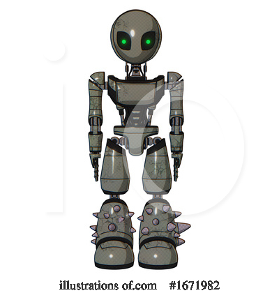 Royalty-Free (RF) Robot Clipart Illustration by Leo Blanchette - Stock Sample #1671982