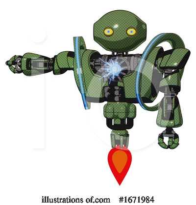 Royalty-Free (RF) Robot Clipart Illustration by Leo Blanchette - Stock Sample #1671984
