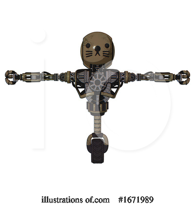 Royalty-Free (RF) Robot Clipart Illustration by Leo Blanchette - Stock Sample #1671989