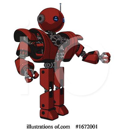 Royalty-Free (RF) Robot Clipart Illustration by Leo Blanchette - Stock Sample #1672001