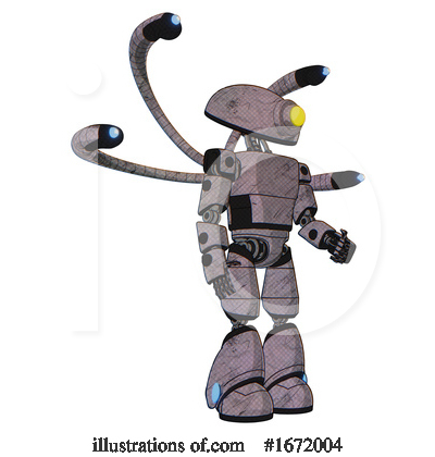 Royalty-Free (RF) Robot Clipart Illustration by Leo Blanchette - Stock Sample #1672004