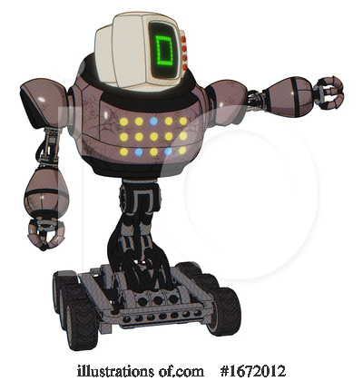 Royalty-Free (RF) Robot Clipart Illustration by Leo Blanchette - Stock Sample #1672012