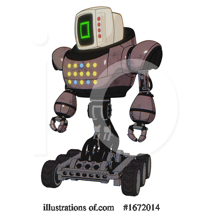 Royalty-Free (RF) Robot Clipart Illustration by Leo Blanchette - Stock Sample #1672014