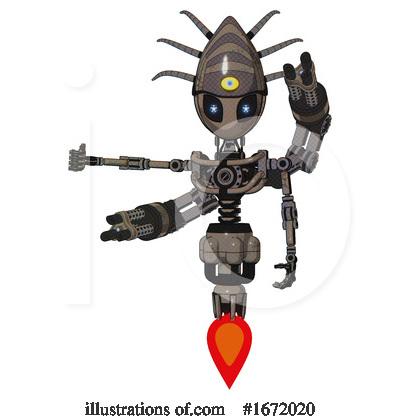 Royalty-Free (RF) Robot Clipart Illustration by Leo Blanchette - Stock Sample #1672020