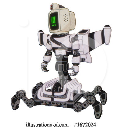 Royalty-Free (RF) Robot Clipart Illustration by Leo Blanchette - Stock Sample #1672024