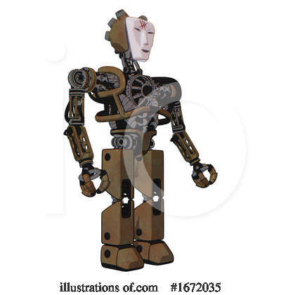 Royalty-Free (RF) Robot Clipart Illustration by Leo Blanchette - Stock Sample #1672035
