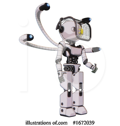 Royalty-Free (RF) Robot Clipart Illustration by Leo Blanchette - Stock Sample #1672039