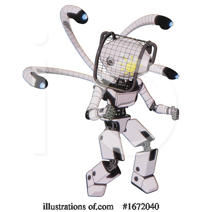 Royalty-Free (RF) Robot Clipart Illustration by Leo Blanchette - Stock Sample #1672040