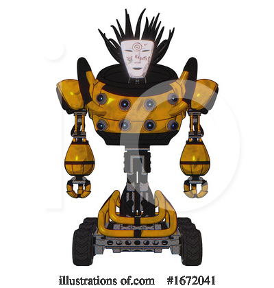 Royalty-Free (RF) Robot Clipart Illustration by Leo Blanchette - Stock Sample #1672041