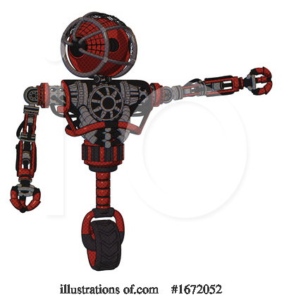 Royalty-Free (RF) Robot Clipart Illustration by Leo Blanchette - Stock Sample #1672052