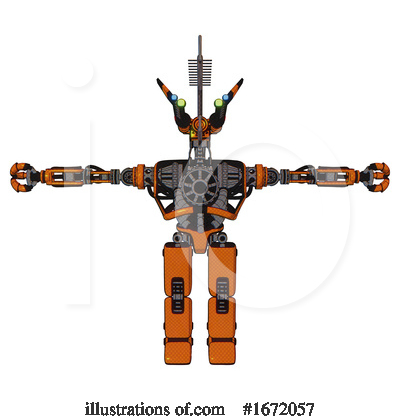 Royalty-Free (RF) Robot Clipart Illustration by Leo Blanchette - Stock Sample #1672057