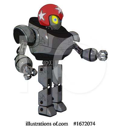 Royalty-Free (RF) Robot Clipart Illustration by Leo Blanchette - Stock Sample #1672074